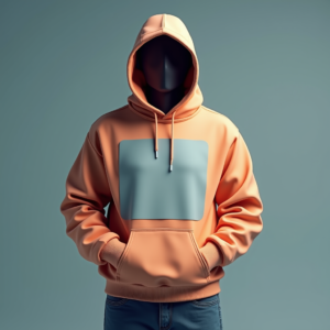 Hoodie — Duotone Illustrated Design Wrapped Around A Commercial Design #0266 (Midjourney)