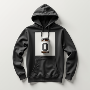 Hoodie — Duotone Illustrated Design Wrapped Around A Commercial Design #0308 (Firefly)