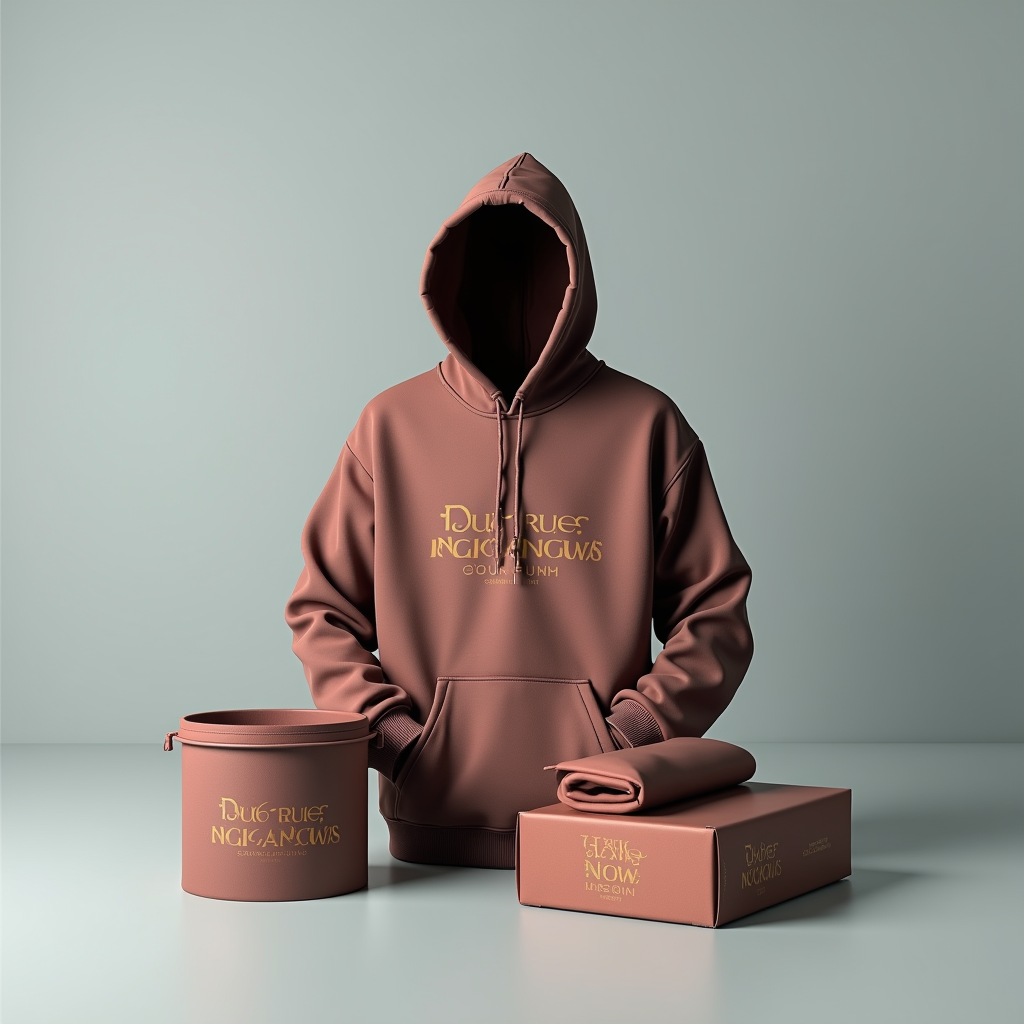 Hoodie — Duotone Illustrated Design Wrapped Around A Commercial Design #0332 (Firefly)