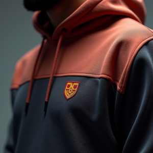 Hoodie — Embroidered-style Emblem Mockup On A Structured Commercial Design #0022 (Ideogram)