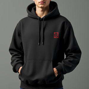 Hoodie — Embroidered-style Emblem Mockup On A Structured Commercial Design #0178 (Ideogram)