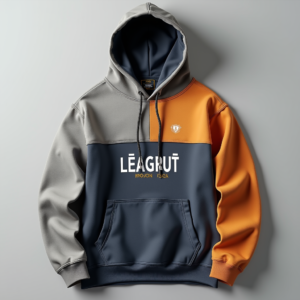 Hoodie — Embroidered-style Emblem Mockup On A Structured Commercial Design #0184 (FLUX)