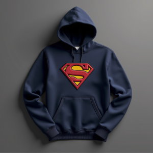 Hoodie — Embroidered-style Emblem Mockup On A Structured Commercial Design #0208 (FLUX)