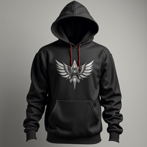 Hoodie — Embroidered-style Emblem Mockup On A Structured Commercial Design #0214 (Ideogram)