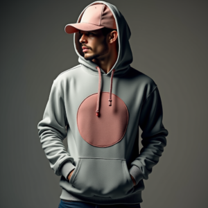 Hoodie — Embroidered-style Emblem Mockup On A Structured Commercial Design #0229 (Dreamina)