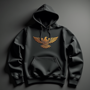 Hoodie — Embroidered-style Emblem Mockup On A Structured Commercial Design #0277 (Dreamina)