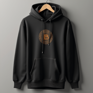 Hoodie — Embroidered-style Emblem Mockup On A Structured Commercial Design #0313 (Dreamina)