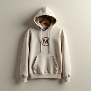 Hoodie — Embroidered-style Emblem Mockup On A Structured Commercial Design #0319 (ChatGPT)