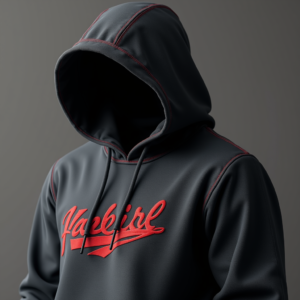 Hoodie — Embroidered-style Emblem Mockup On A Structured Commercial Design #0325 (Dreamina)