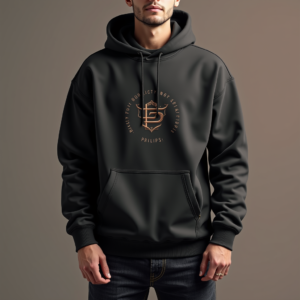 Hoodie — Embroidered-style Emblem Mockup On A Structured Commercial Design #0337 (Dreamina)