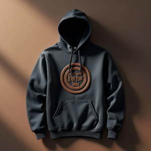 Hoodie — Embroidered-style Emblem Mockup On A Structured Commercial Design #0343 (ChatGPT)