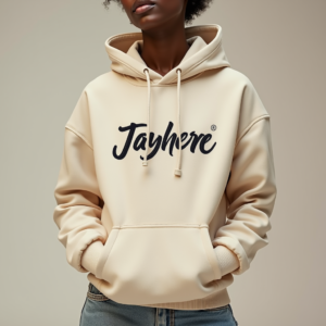 Hoodie — Hand-lettered Typographic Design Across A Cream Commercial Design #0032 (Firefly)