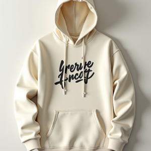 Hoodie — Hand-lettered Typographic Design Across A Cream Commercial Design #0056 (Firefly)