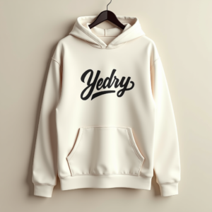 Hoodie — Hand-lettered Typographic Design Across A Cream Commercial Design #0122 (Midjourney)