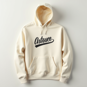 Hoodie — Hand-lettered Typographic Design Across A Cream Commercial Design #0182 (Midjourney)