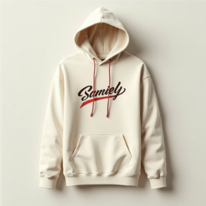Hoodie — Hand-lettered Typographic Design Across A Cream Commercial Design #0188 (Firefly)