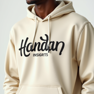 Hoodie — Hand-lettered Typographic Design Across A Cream Commercial Design #0251 (Leonardo)