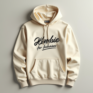 Hoodie — Hand-lettered Typographic Design Across A Cream Commercial Design #0275 (Leonardo)