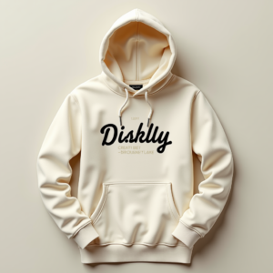 Hoodie — Hand-lettered Typographic Design Across A Cream Commercial Design #0329 (Krea)