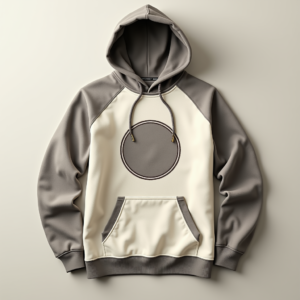 Hoodie — Retro Badge-style Logo Centered On A Commercial Design #0042 (Gemini)