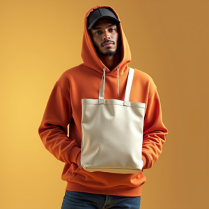 Hoodie — Retro Badge-style Logo Centered On A Commercial Design #0072 (Seedream)