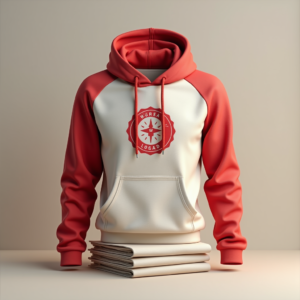 Hoodie — Retro Badge-style Logo Centered On A Commercial Design #0102 (Gemini)