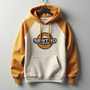 Hoodie — Retro Badge-style Logo Centered On A Commercial Design #0120 (Seedream)