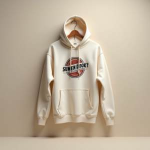 Hoodie — Retro Badge-style Logo Centered On A Commercial Design #0249 (Recraft)