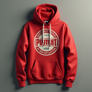Hoodie — Retro Badge-style Logo Centered On A Commercial Design #0303 (Stable Diffusion)