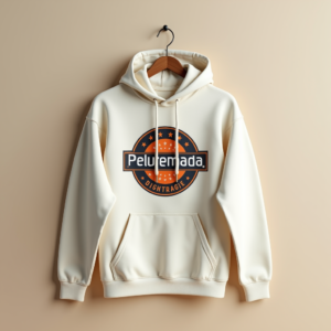Hoodie — Retro Badge-style Logo Centered On A Commercial Design #0321 (Recraft)