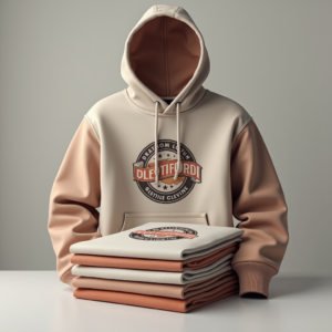 Hoodie — Retro Badge-style Logo Centered On A Commercial Design #0333 (Recraft)