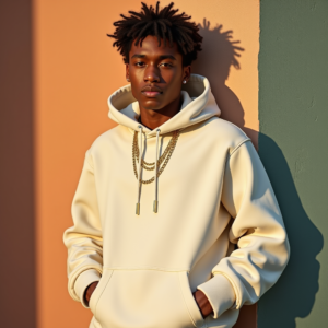 Influencer Photos — Stylish Young Man In A Cream Social Media #0259 (Krea)