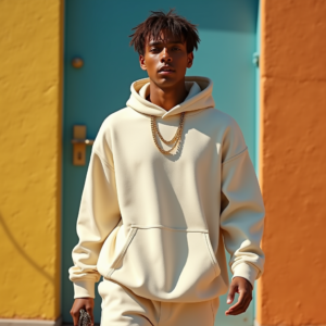 Influencer Photos — Stylish Young Man In A Cream Social Media #0271 (Krea)