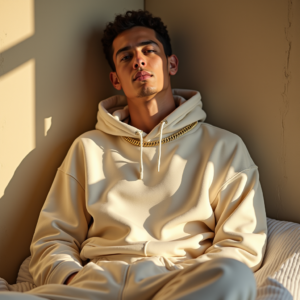 Influencer Photos — Stylish Young Man In A Cream Social Media #0295 (Krea)