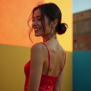 Influencer Photos — Woman With A Sleek Low Bun Social Media #0047 (Recraft)