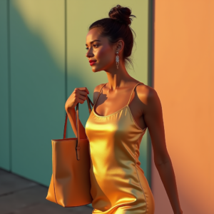 Influencer Photos — Woman With A Sleek Low Bun Social Media #0065 (Stable Diffusion)
