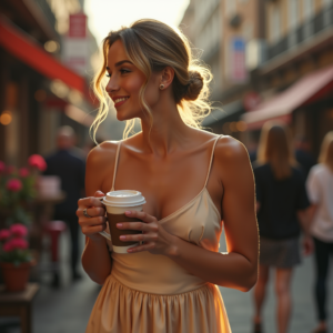 Influencer Photos — Woman With A Sleek Low Bun Social Media #0131 (Recraft)