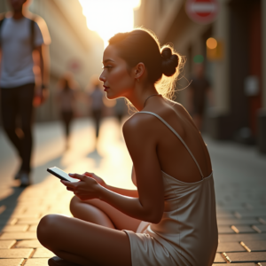 Influencer Photos — Woman With A Sleek Low Bun Social Media #0143 (Recraft)