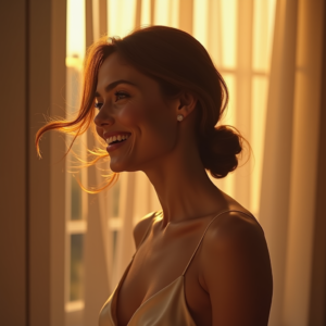 Influencer Photos — Woman With A Sleek Low Bun Social Media #0155 (Recraft)