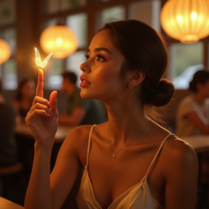 Influencer Photos — Woman With A Sleek Low Bun Social Media #0185 (Stable Diffusion)