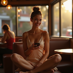 Influencer Photos — Woman With A Sleek Low Bun Social Media #0215 (Recraft)