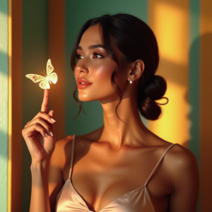Influencer Photos — Woman With A Sleek Low Bun Social Media #0250 (Firefly)