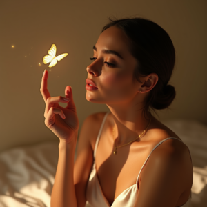 Influencer Photos — Woman With A Sleek Low Bun Social Media #0286 (Firefly)