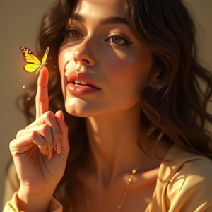 Influencer Photos — Woman With Soft Loose Waves Wearing Social Media #0147 (Dreamina)