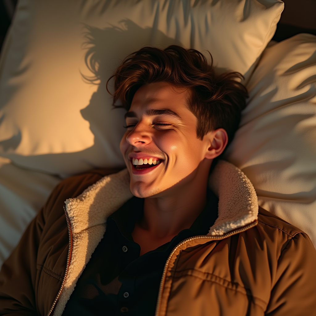 Influencer Photos — Young Man In A Bomber Jacket Social Media #0084 (Ideogram)