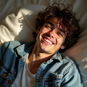 Influencer Photos — Young Man In A Denim Jacket Social Media #0291 (Dreamina)