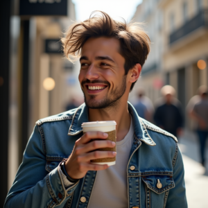 Influencer Photos — Young Man In A Denim Jacket Social Media #0339 (Dreamina)