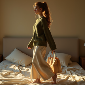 Influencer Photos — Young Woman With A High Ponytail Social Media #0097 (Leonardo)