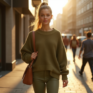 Influencer Photos — Young Woman With A High Ponytail Social Media #0133 (Leonardo)