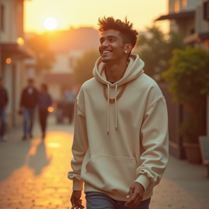 Instagram Portraits — Stylish Young Man In A Cream Social Media #0026 (Leonardo)